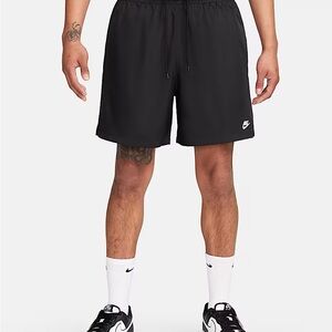 Nike Black Athletic Shorts Lightweight Above-Knee